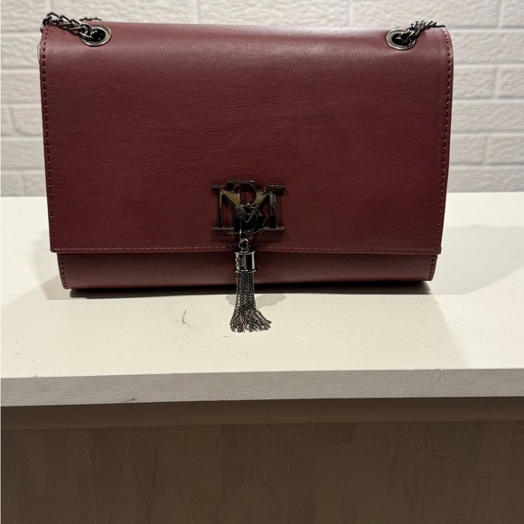 Badgley Mischka Red Shoulder Bag with Tassel Detail - Picture 1 of 4
